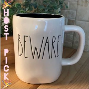 RAE DUNN BY MAGENTA “BEWARE” CERAMIC MUG